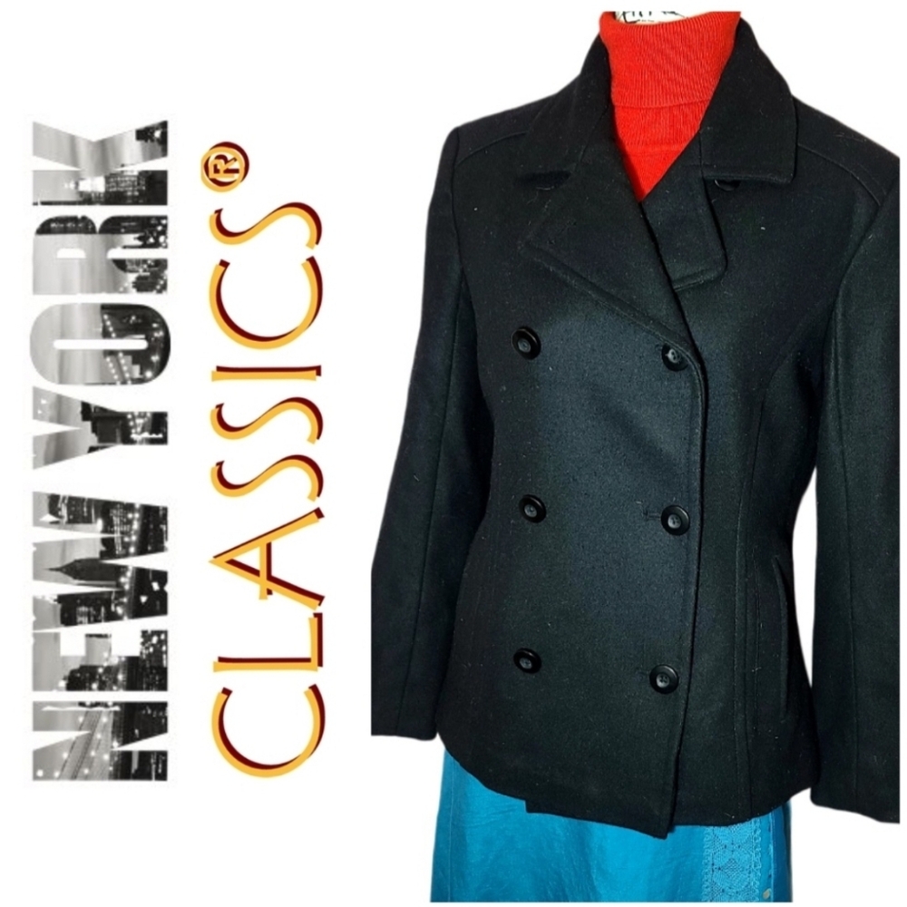 🏅Sharp New York Classics Wool Blend Peacoat